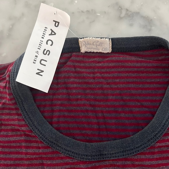 John Gault PacSun Striped Ringer Tee - Picture 2 of 3